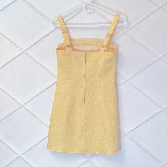 FOREVER 21 Dress, Size S, Yellow & White Polka Dot. - Picture 2 of 6